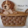 Puppy In Basket Wall Art