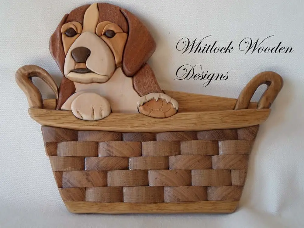 Puppy In Basket Wall Art
