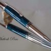 Executive Rhodium Ballpoint Pen With Beautiful Turquoise