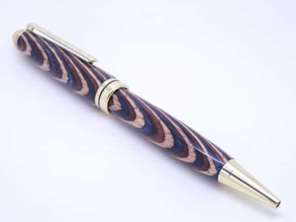 Multi Coloured Wooden Ballpoint Pen In European Style