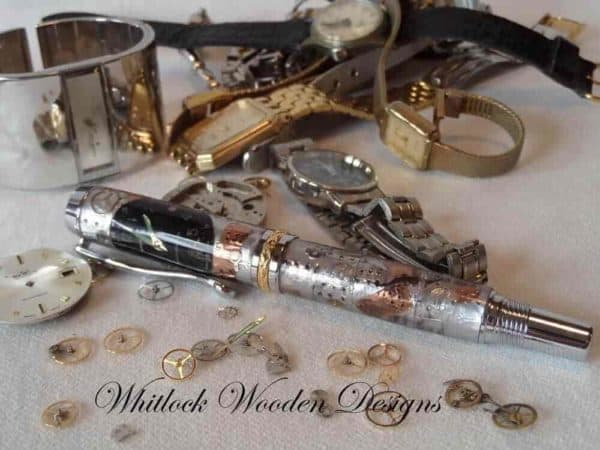 Steampunk Watch Parts Executive Rollerball Pen