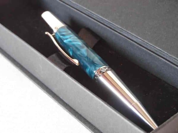 Turquoise Executive Ballpoint Pen With Gift Box