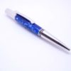 Unique Blue Bella Rhodium Pen