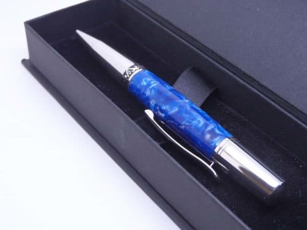 Unique Blue Pen With Presentation Box