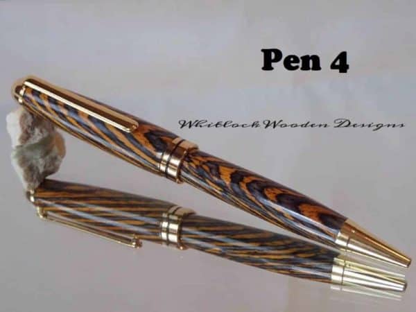 A Handmade European Style Pen with Multi Coloured Wood 4