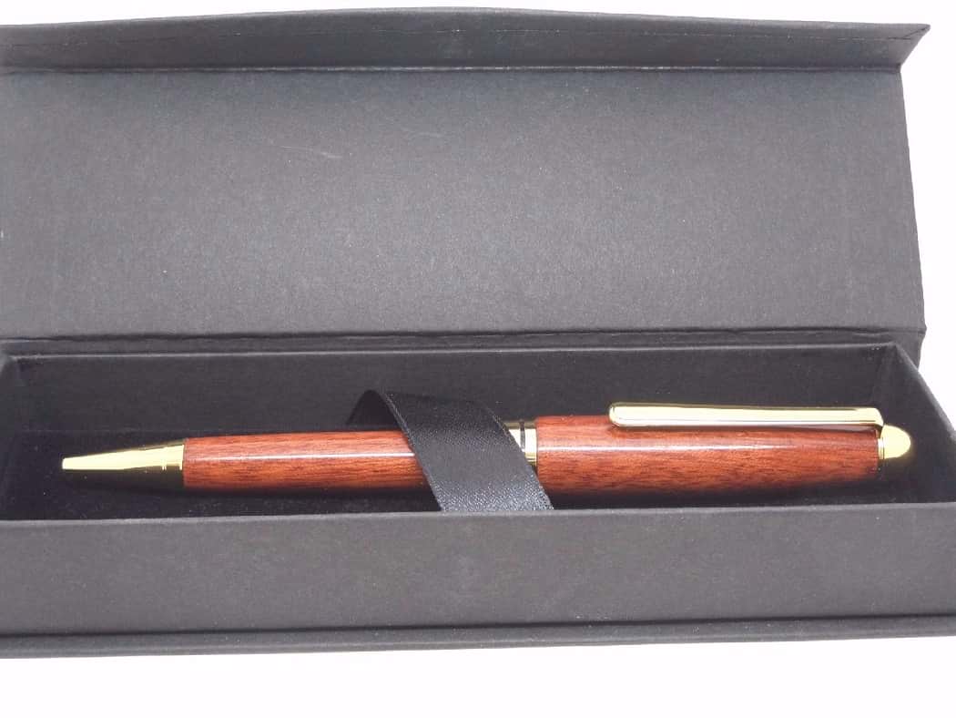 Handcrafted Bloodwood Wood Click Ball Point Pen