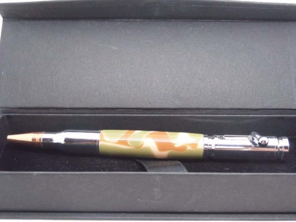 Bolt Action Pen With Desert Camo And Gift Box