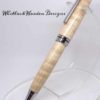 Curly Maple European Wood Pen On Stand