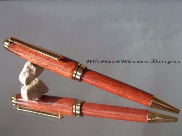 Gold Bloodwood European Wooden Ballpoint Pen