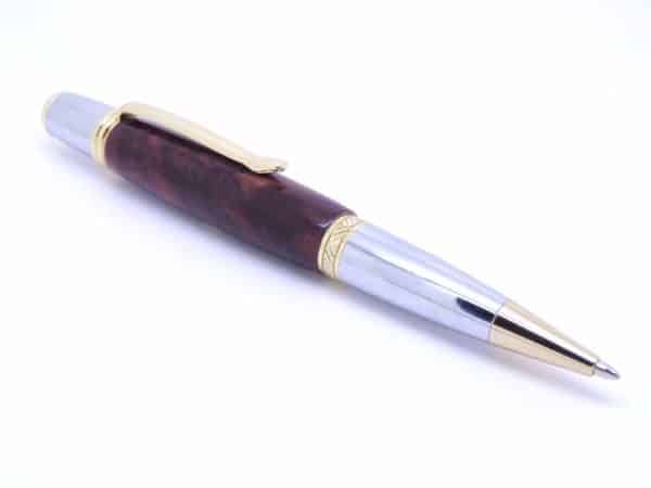 Hybrid Burl Wood Copper Pen
