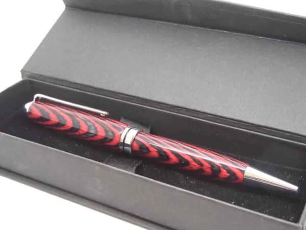 Multi Coloured Red Grey Hand Made European Pen With Gift Box