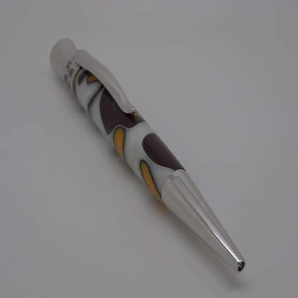 Orange Brown Ballpoint Pen