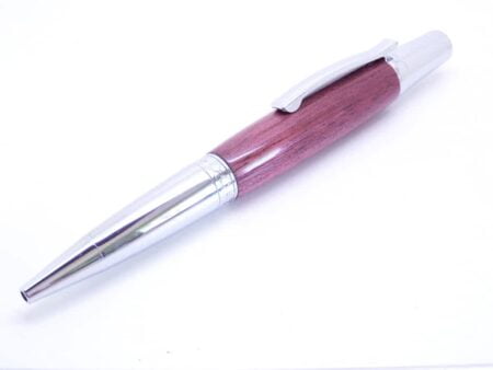 Polished Chrome Purpleheart Pen