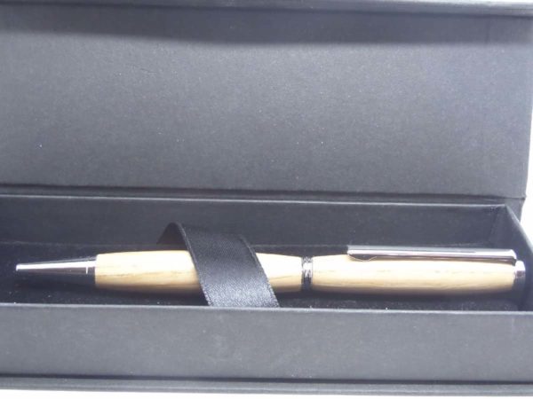 Slimline Ballpoint Oak Pen Gift Box