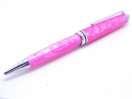 bright pink ballpoint pen