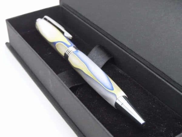 BLUE WHITE YELLOW STREAMLINE WITH GIFT BOX