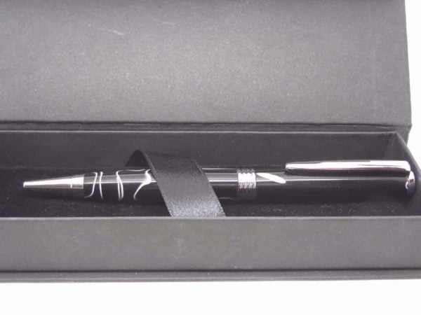 Black White Pen With Presentation Box