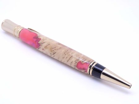 Wooden Hybrid Peach Ballpoint Pen