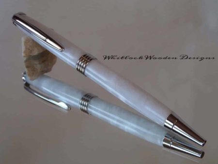 Handmade Pearl White Ballpoint Pen