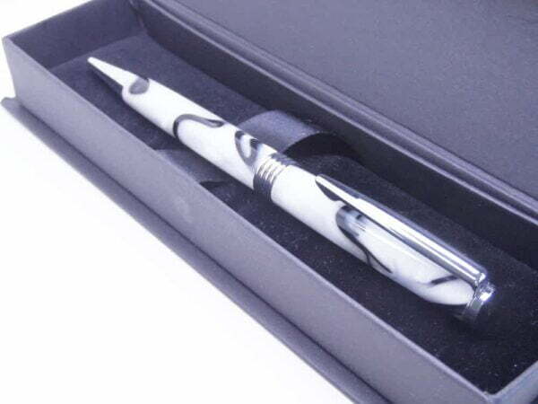 black white ball pen with gift box