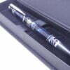 white blue ball pen with gift box