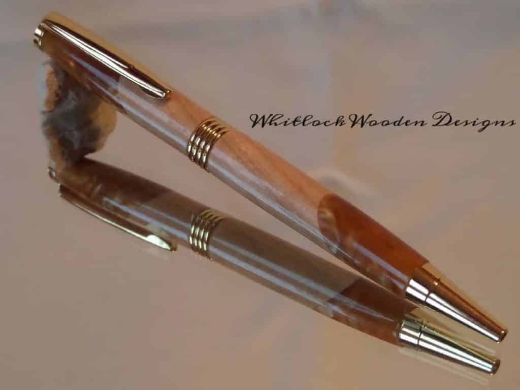 Copper Resin Cherry Streamline Ballpoint Pen