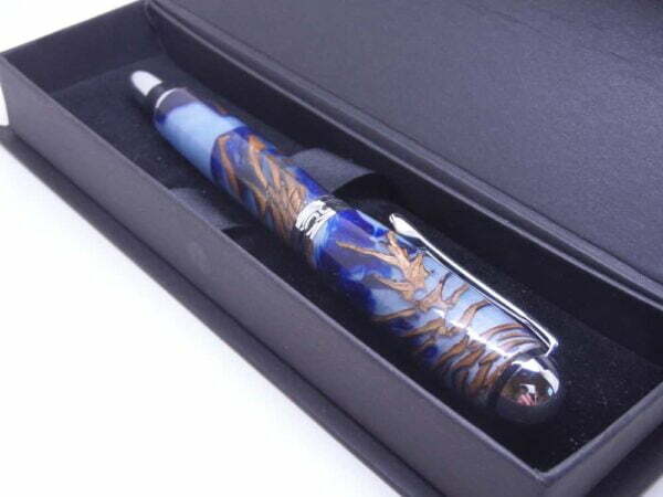 pine cone rollerball pen with gift box