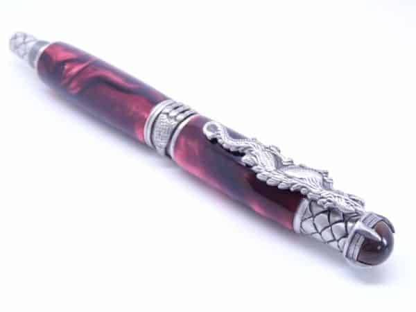 Red Fountain Pen With Cap On