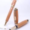 Yew mechanical wooden pencil & fountain pen