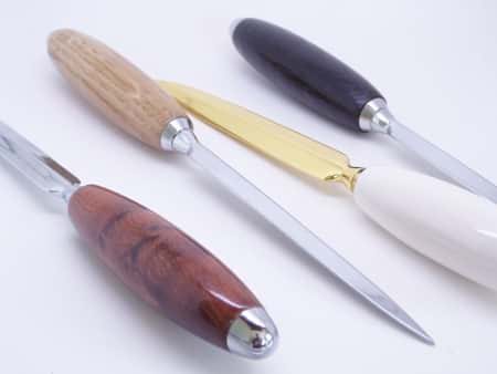 Thuya, Oak, Ivory Paper Knives