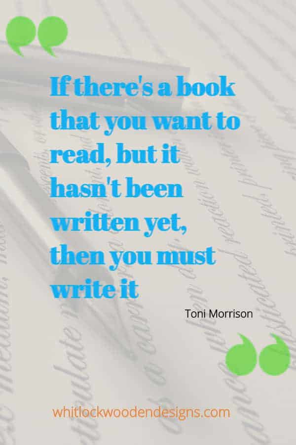 If there's a book that you want to read, but it hasn't been written yet, then you must write it.