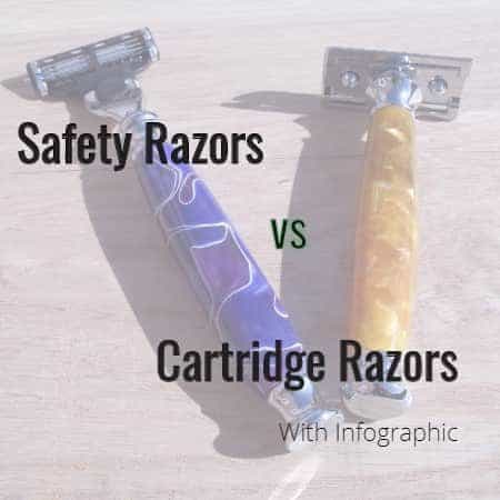 safety razors vs cartridge razors with infographic