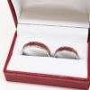 Pink Ivory Anniversary Rings With Box