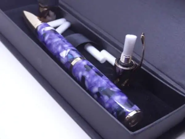 Purple aromatherapy ballpoint pen with gift box)