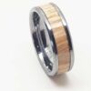 Stainless steel ash wood ring