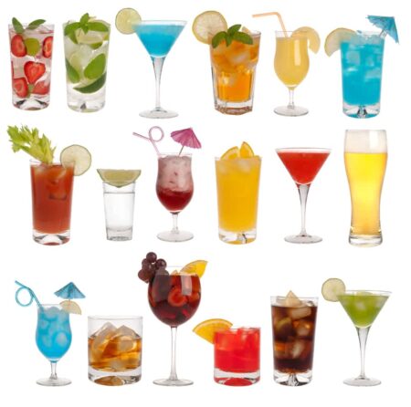 colourful drinks