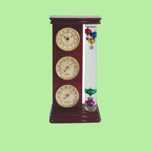 galileo thermometer quartz clock