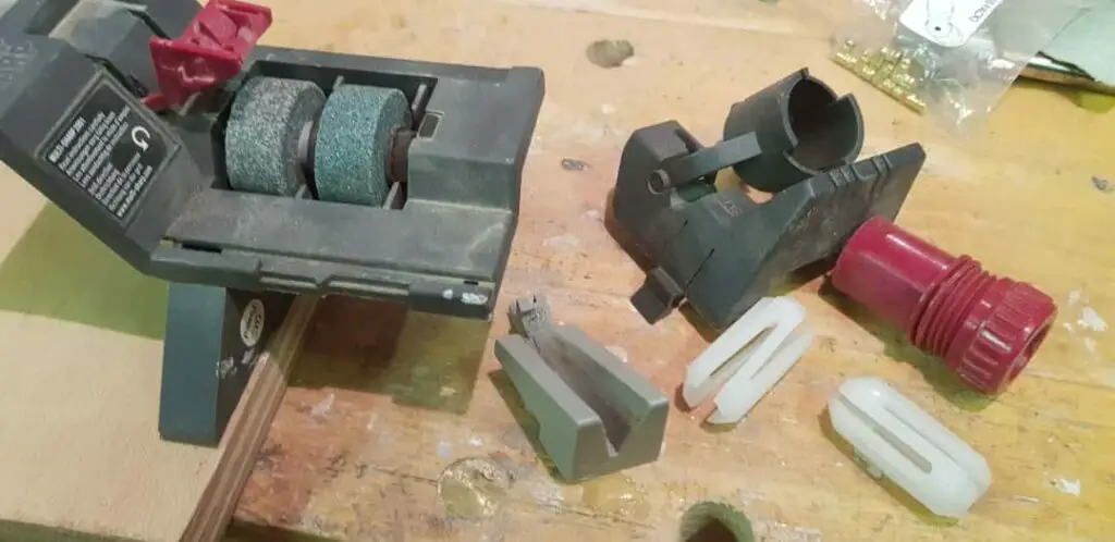 electric drill grinding jig