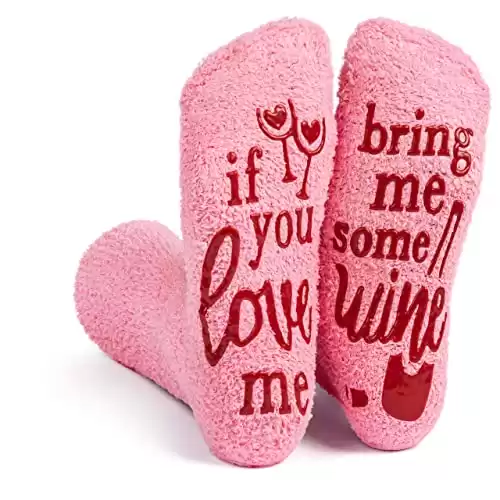 Funny Pink Fuzzy House Socks