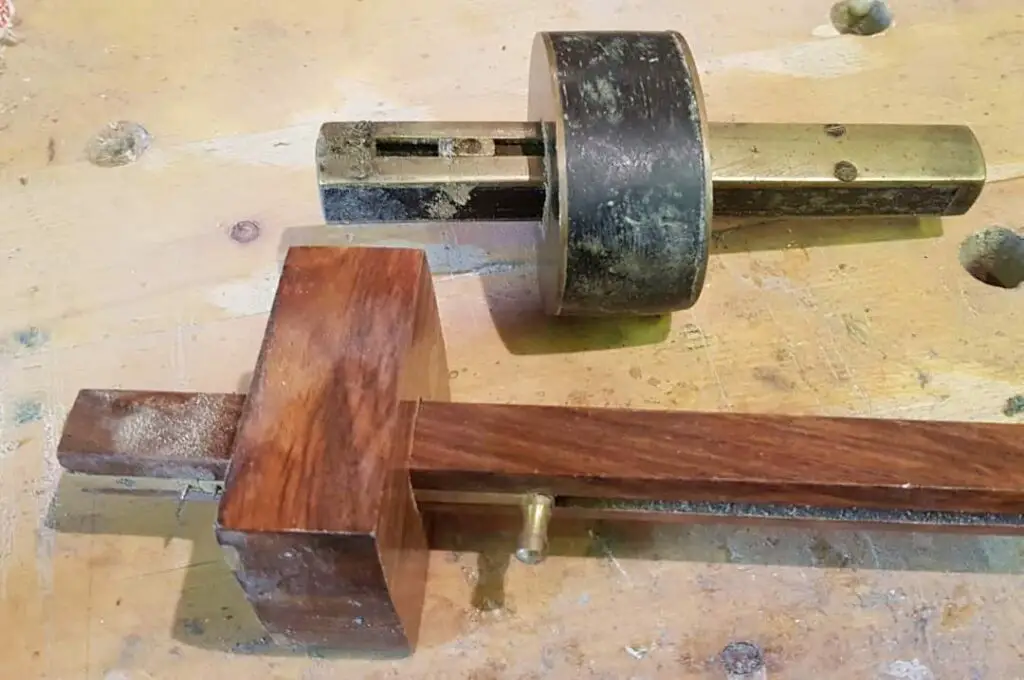 two mortise gauge tools