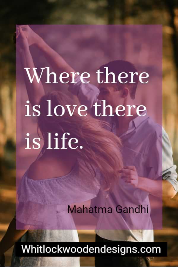 quote on love by gandhi