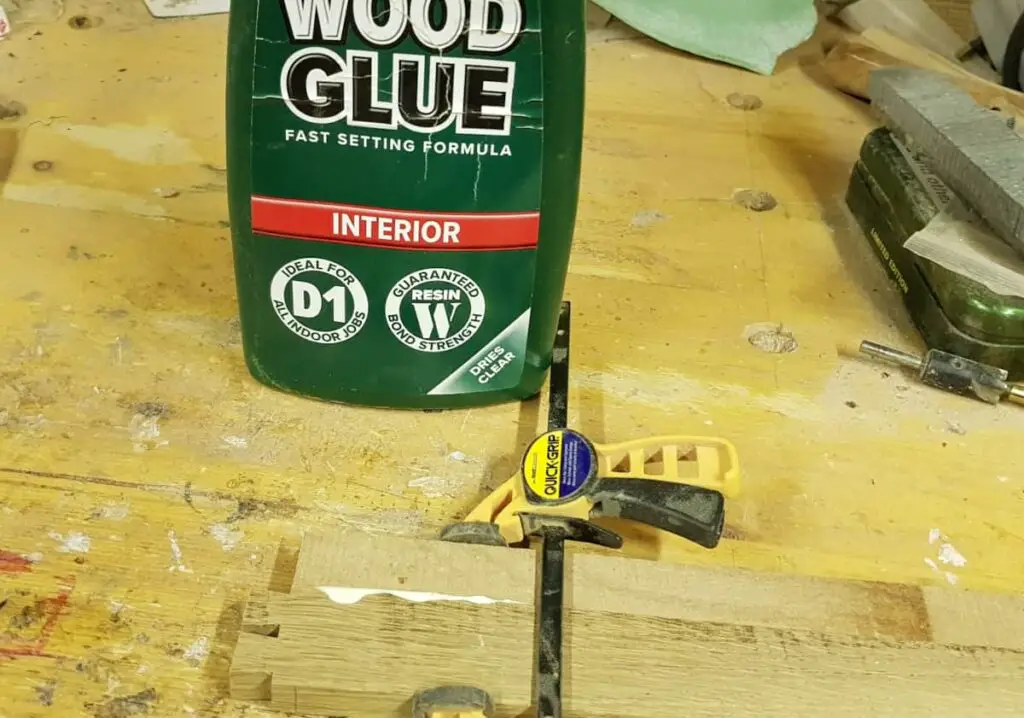 pva interior adhesive gluing wood with some squeeze out