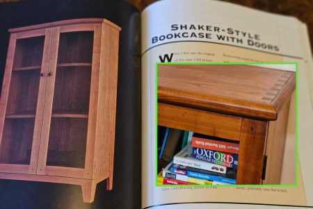 a shaker style bookcase with my own build inset